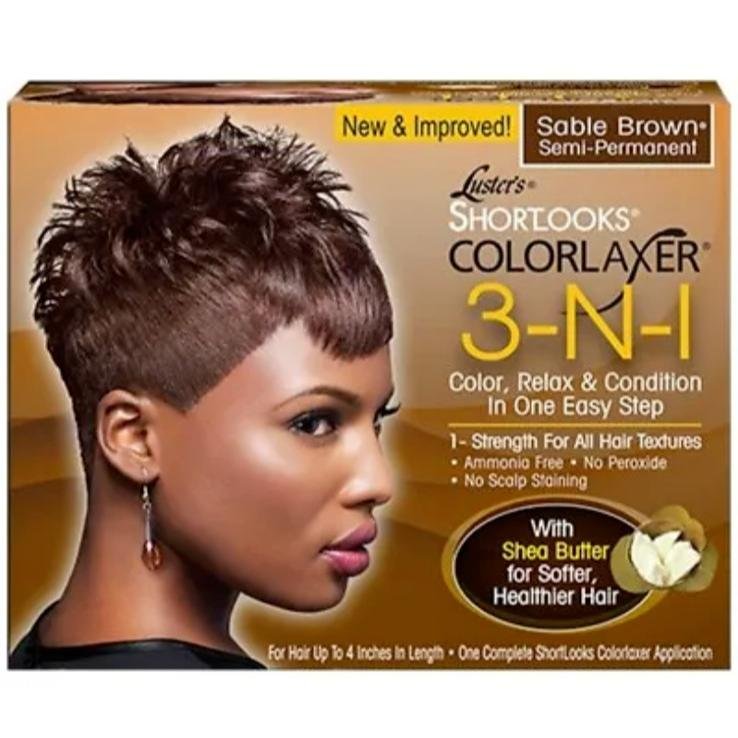 Pink ShortLooks Color Relaxer Kit Brown